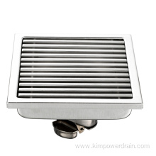 Square kitchen stainless steel shower drains